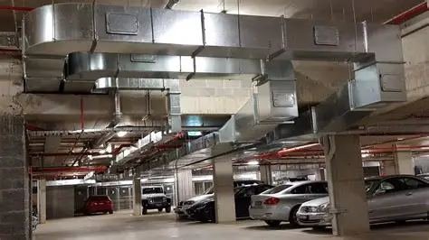 Car park ventilation fan installation