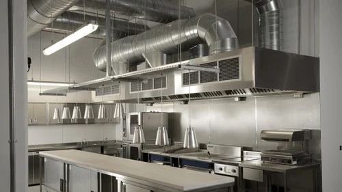 Kitchen extract and exhaust ductwork