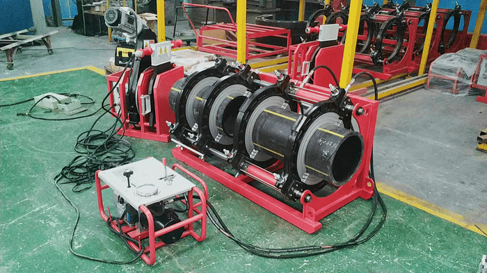 Polyethylene butt welding machine