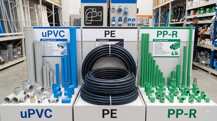Non-metallic pipes and fittings — uPVC, PE, PP-R, GRP