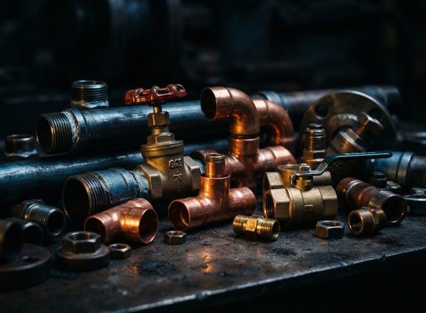 Pipes, tubes, fittings and valves range